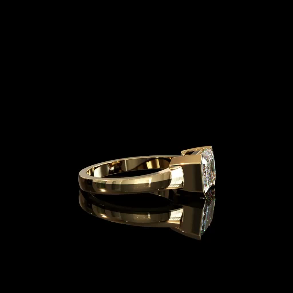 Architectural Gold Band product image on black background