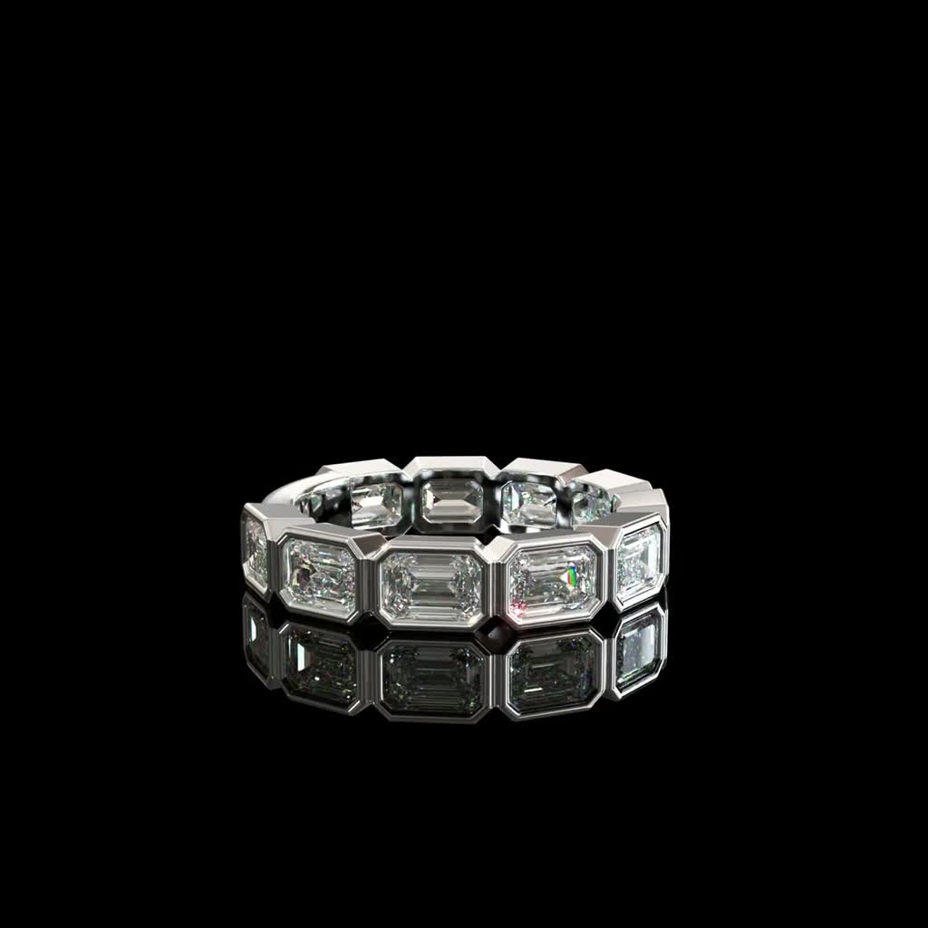 Octavia Geometric Band product image on black background