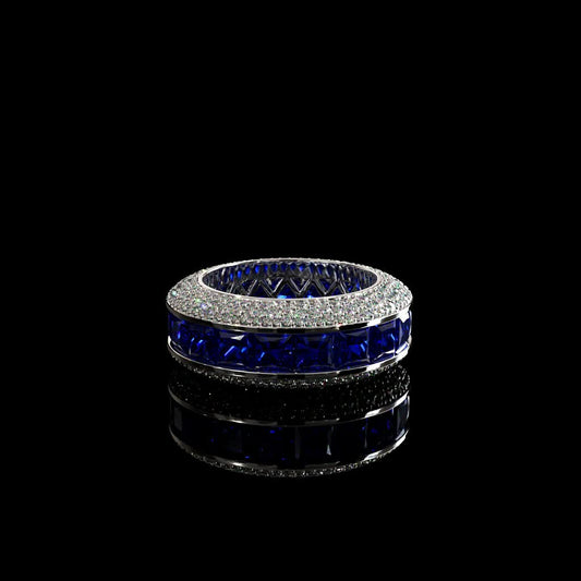 Midnight Sapphire Barrel Band product image on black background